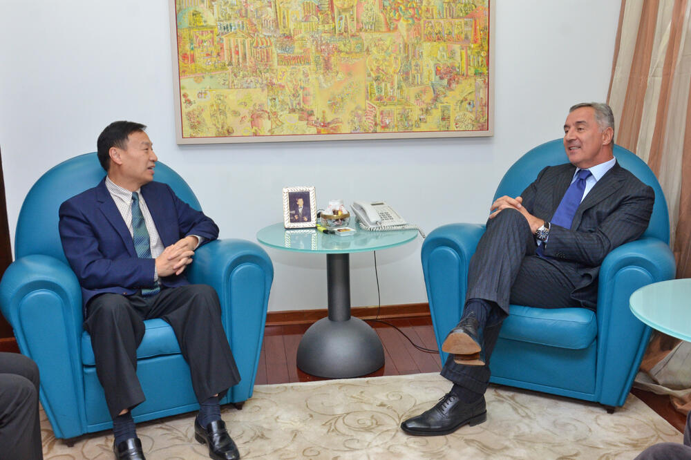 Cui Dživei, Milo Đukanović, Foto: Dps