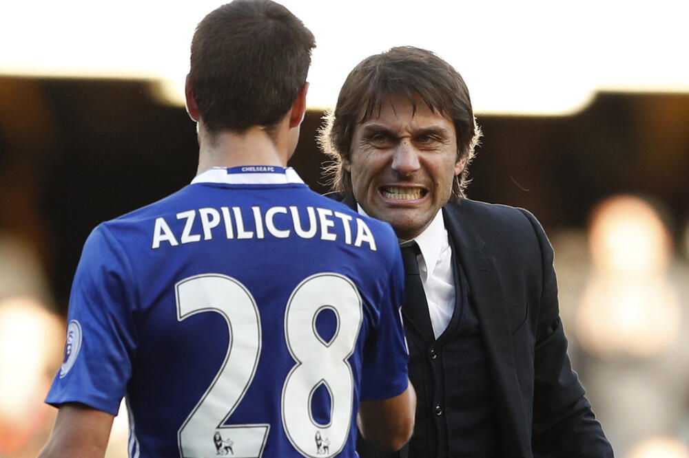 Cezar Acpilikueta i Antonio Konte, Foto: Reuters