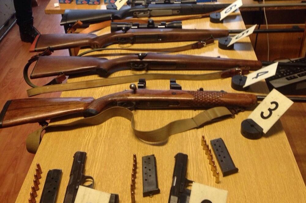 oružje, municija, Gusinjac, Foto: Uprava policije