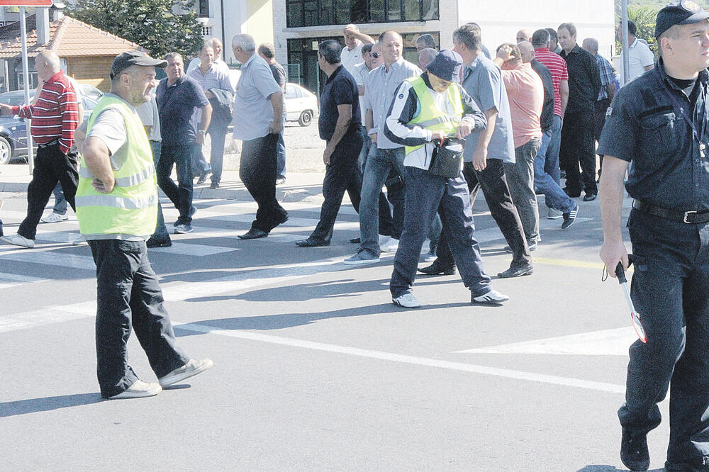 Protest radnika KAP-a, Foto: Zoran Đurić