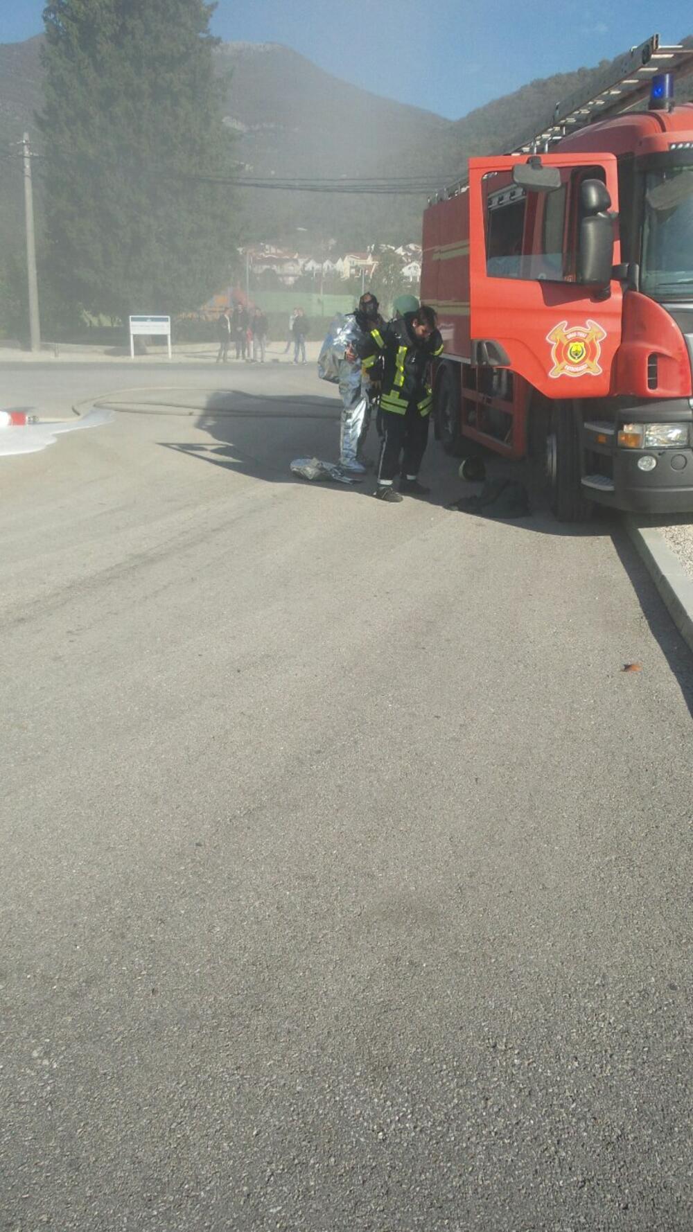 vatrogasna vježba, Tivat