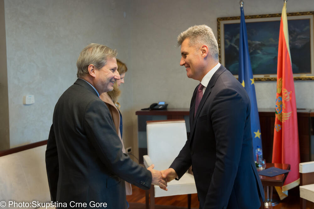 Johanes Han, Ivan Brajović, Foto: Skupština Crne Gore