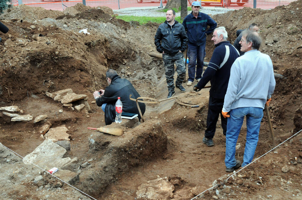 arheološka iskopavanja trg Podgorica