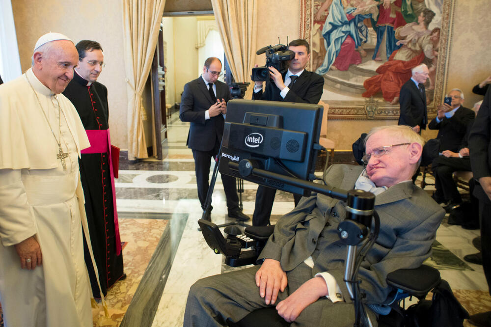 papa Franjo, Stiven Hoking, Foto: Reuters