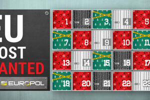Božićni kalendar Europola sa najtraženijim kriminalcima