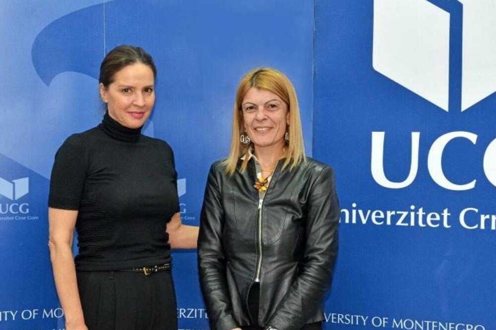 Radmila Vojvodić, Sanja Damjanović, Foto: Univerzitet Crne Gore