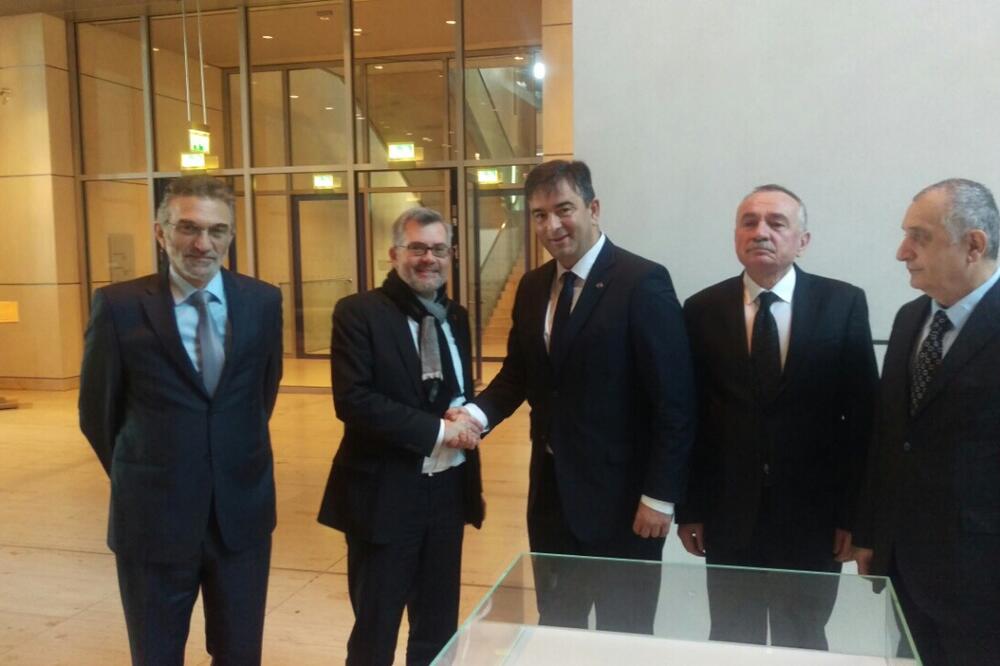 Ditmar Nitan. Strahinja Bulajić, Nebojša Medojević, Branko Radulović, Predrag Bulatović, Foto: Demokratski front