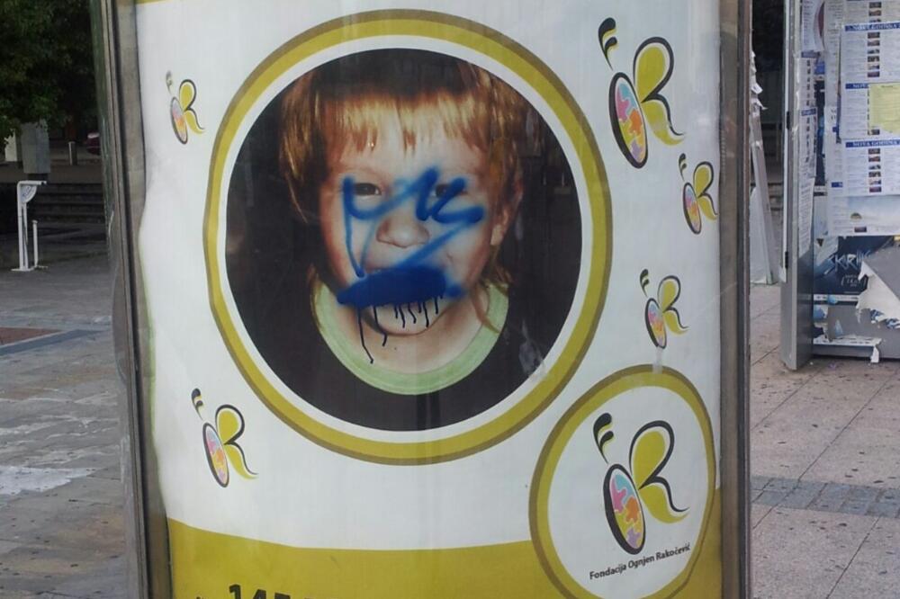 Ognjen Rakočević, fondacija, vandalizam