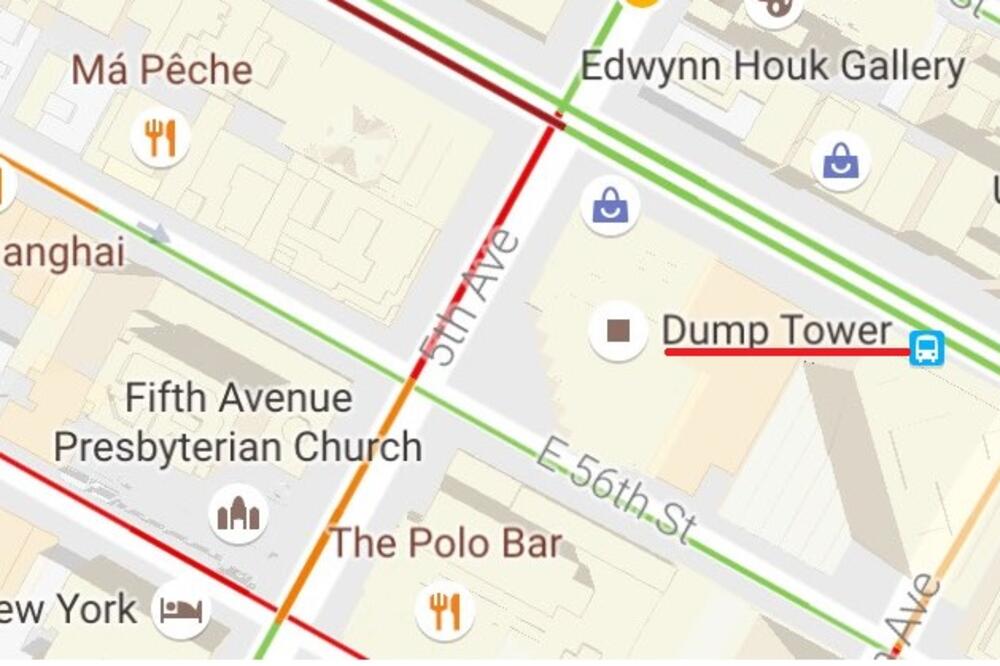 Tramp kula, Deponija kula, Gugl mapa, Foto: Twitter