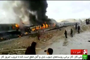 U željezničkoj nesreći u Iranu 44 osobe poginule