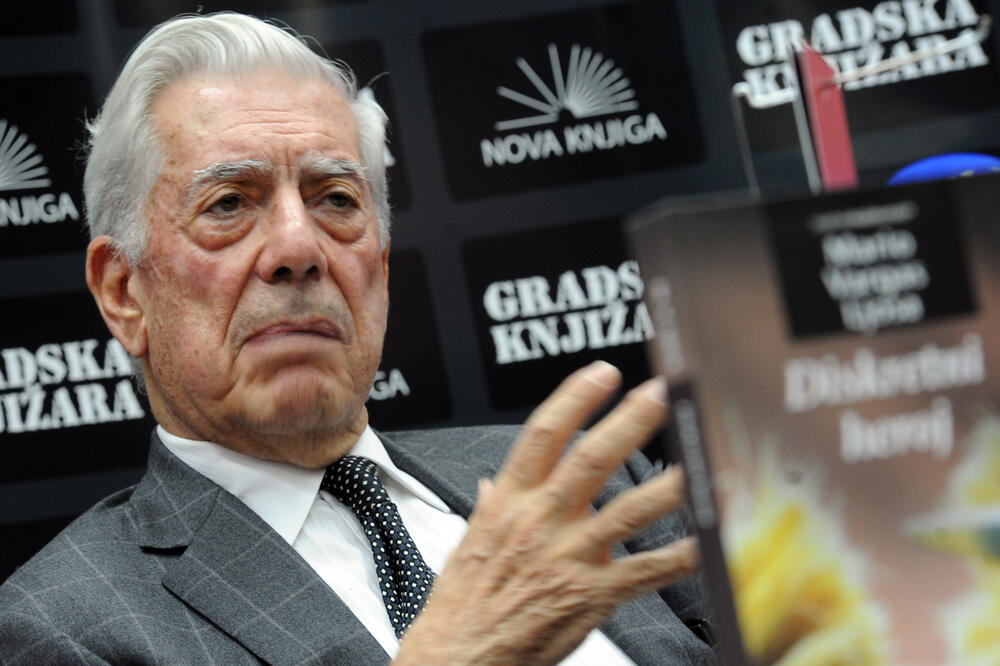Mario Vargas Ljosa, Podgorica, Foto: Savo Prelević