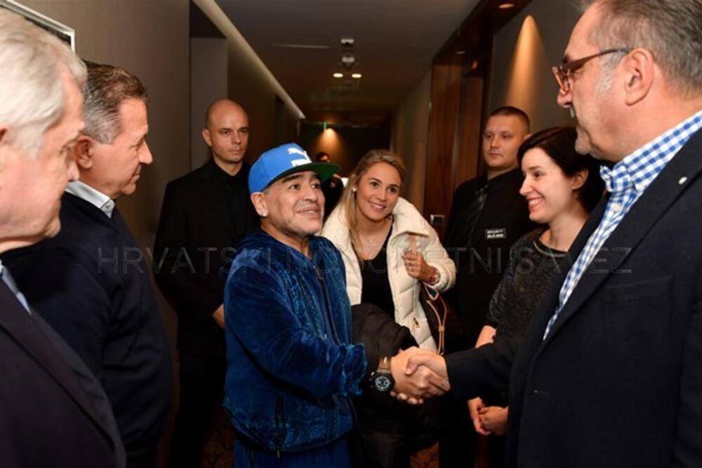 Maradona u Zagrebu, Foto: HNS