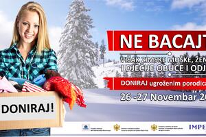 Bijelo Polje: Akcija doniranja zimke garderobe za građane slabijeg...