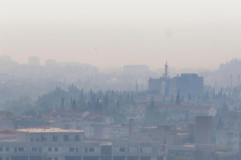 Podgorica, magla, Foto: Luka Zeković
