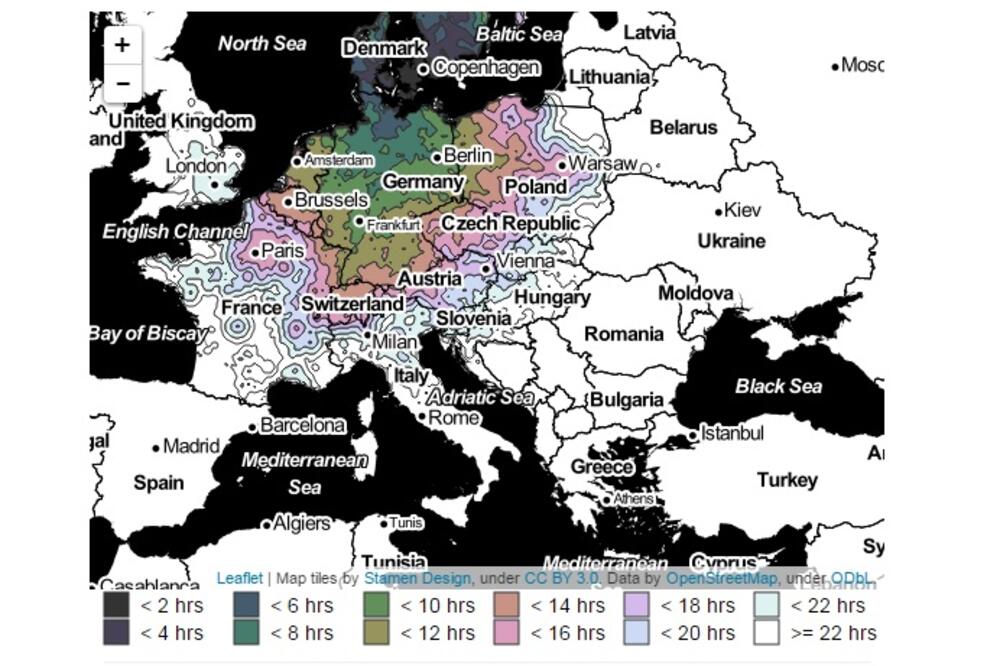 mapa, željeznica, Foto: Screenshot
