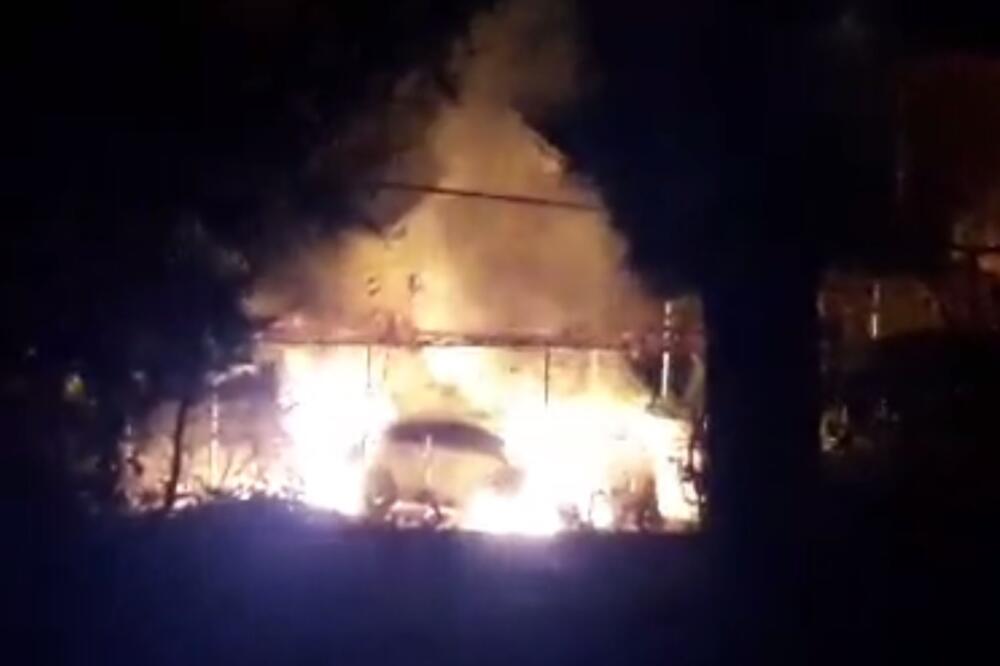 automobil, požar, Bjeliši, Foto: Screenshot (YouTube)