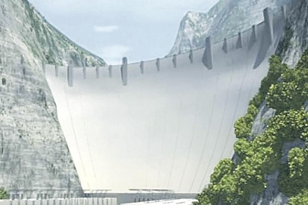 hidroelektrana Morača, brana, Foto: EPCG