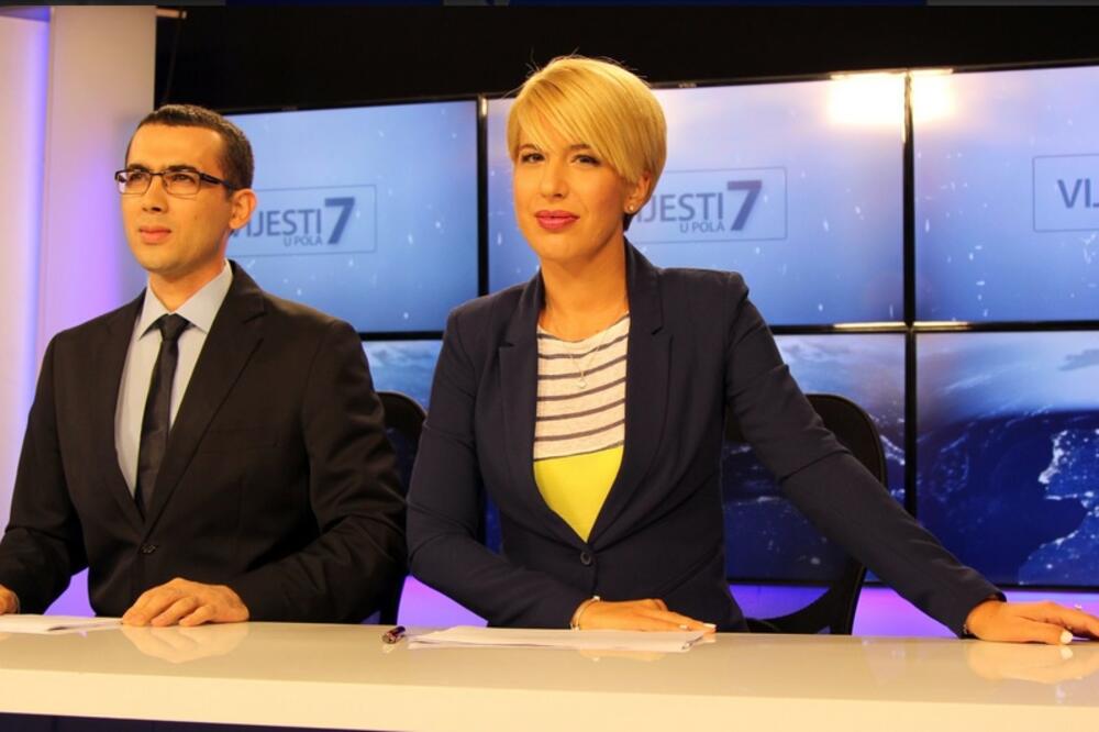 Jelena Ćorluka, Nemanja Živaljević, Vijesti u pola 7, Foto: TV Vijesti