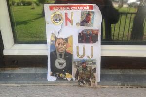 PzP premises in Budva plastered with posters: Medojević and leaders...