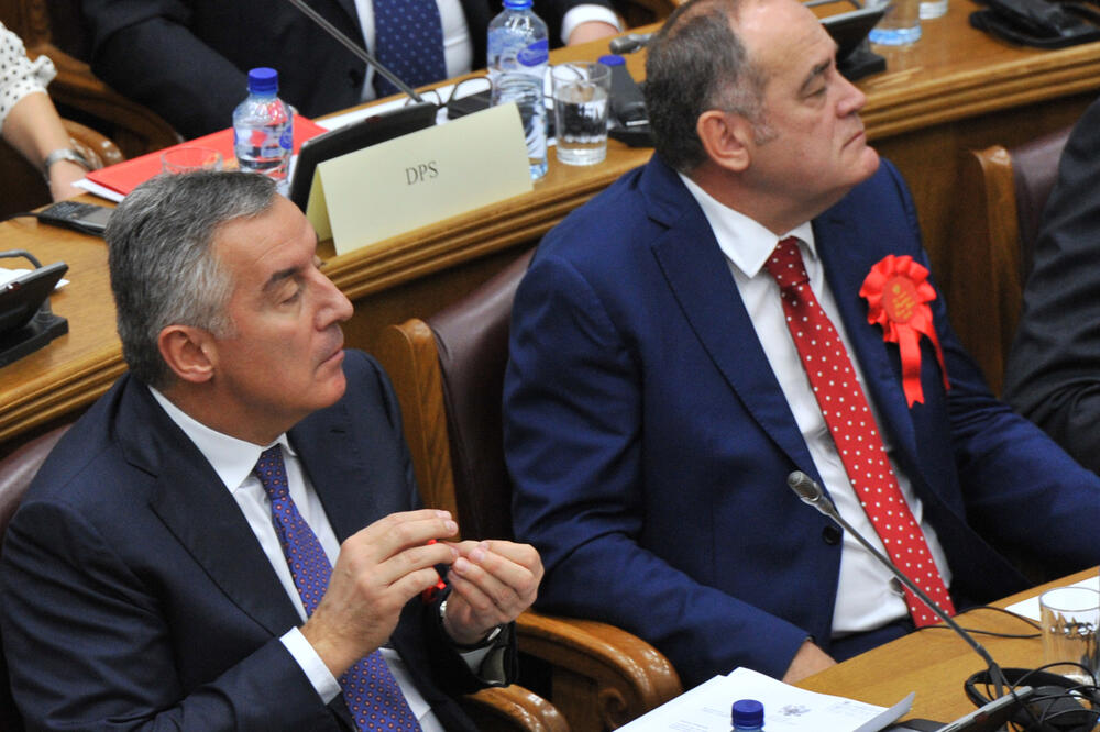 Milo Đukanović i Milutin Simović, Foto: Savo Prelević