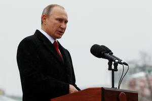 Putin honored Kusturica for his contribution to strengthening friendship between...