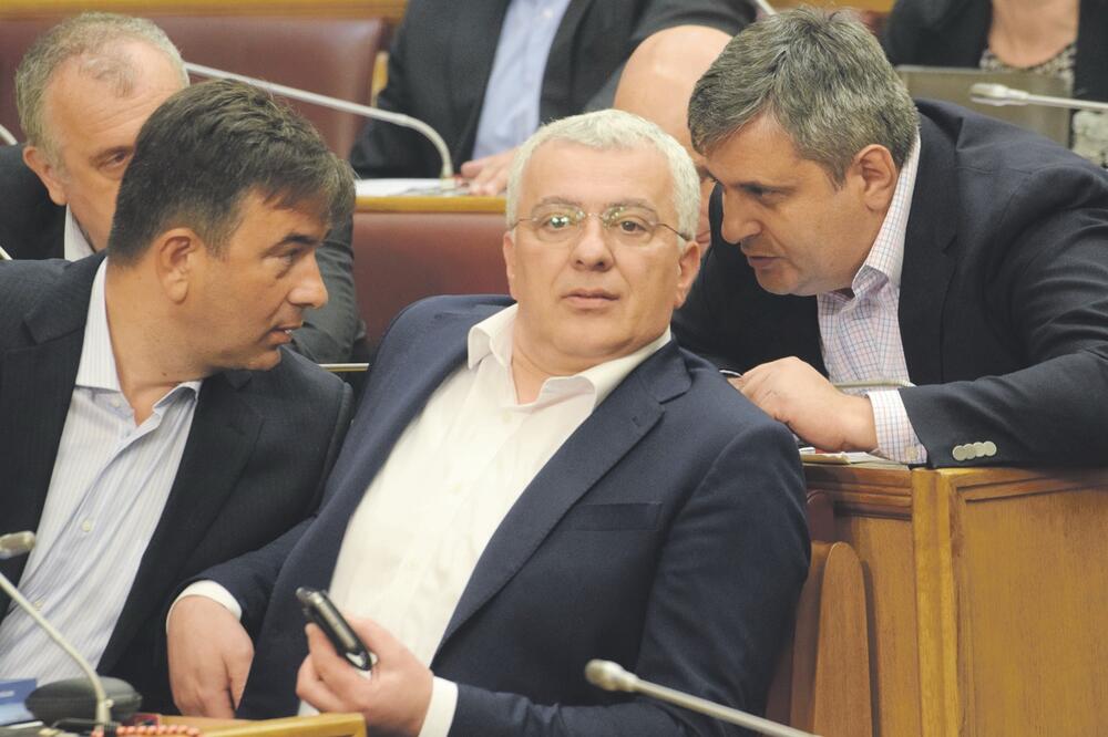 Nebojša Medojević, Andrija Mandić, Slaven Radunović, Foto: Boris Pejović