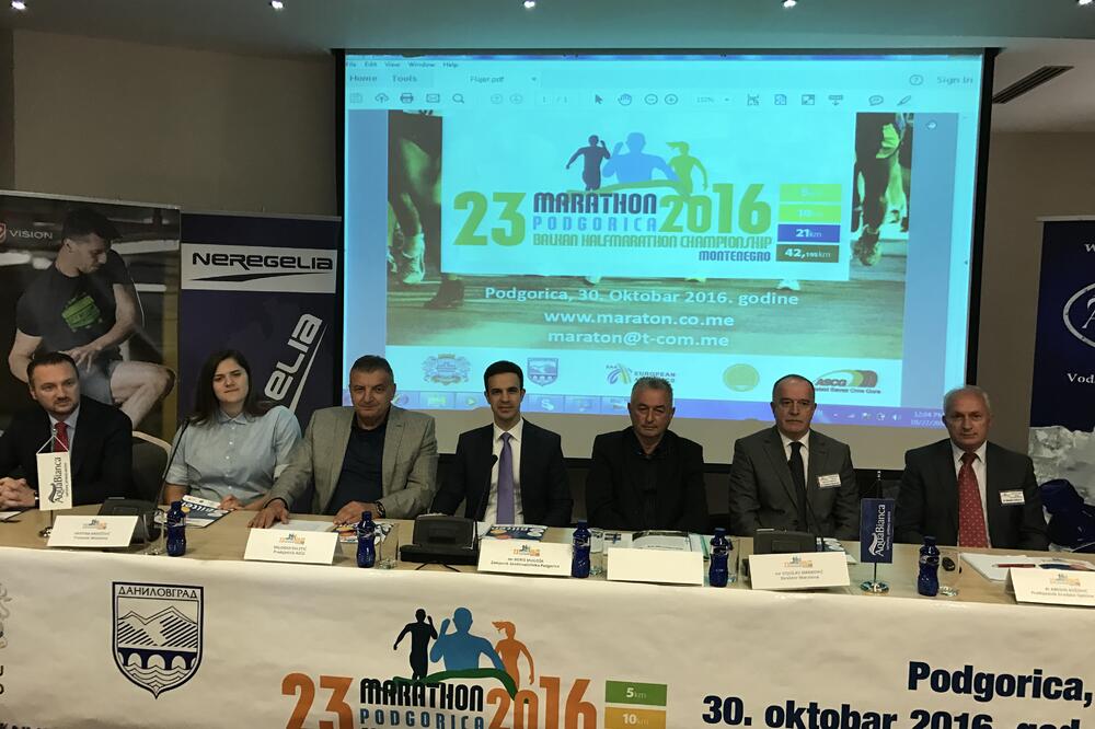 Podgorički maraton promocija, Foto: Atletski savez Crne Gore