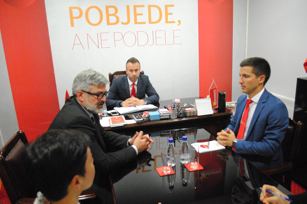 Roman Jakić, Aleksa Bečić, Foto: Demokratska Crna Gora