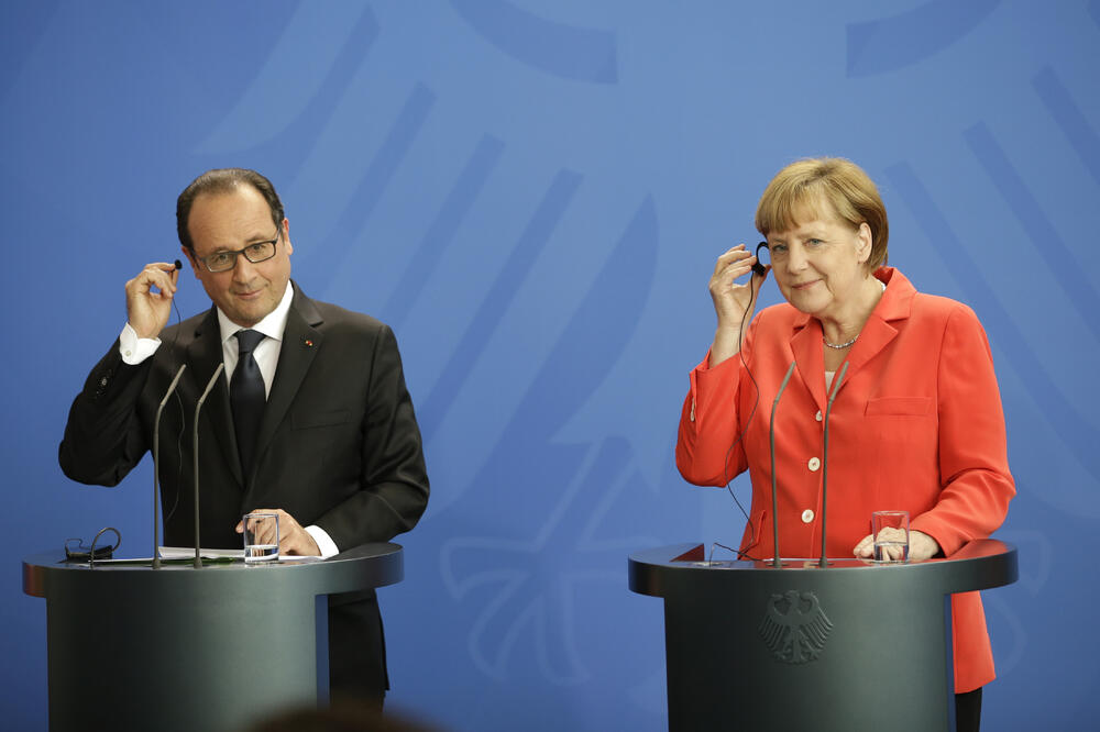 Angela Merkel, Fransoa Oland, Foto: Reuters