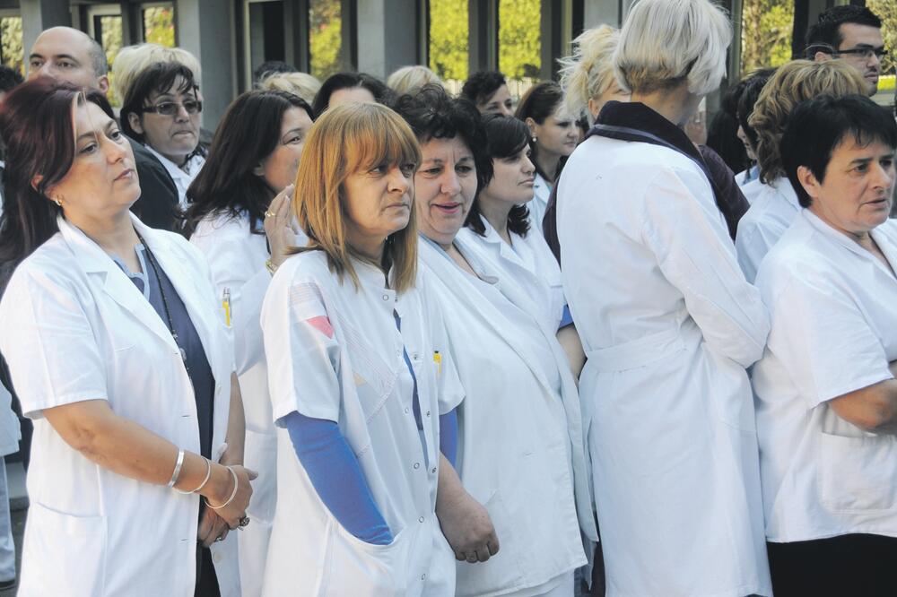 ljekari štrajk, Foto: Boris Pejović