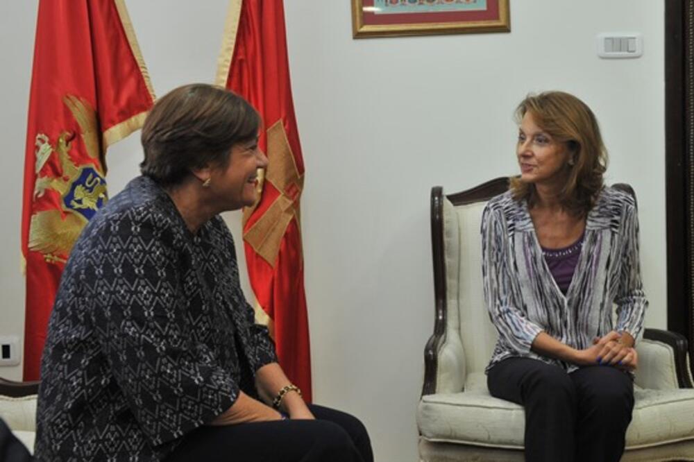 Christine Toudic Gaborit, Milica Pejanović Đurišić, Foto: Odbrana.gov.me