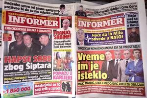 "Medijsko" ludilo: Informer u Crnoj Gori jedno, u Srbiji potpuno...