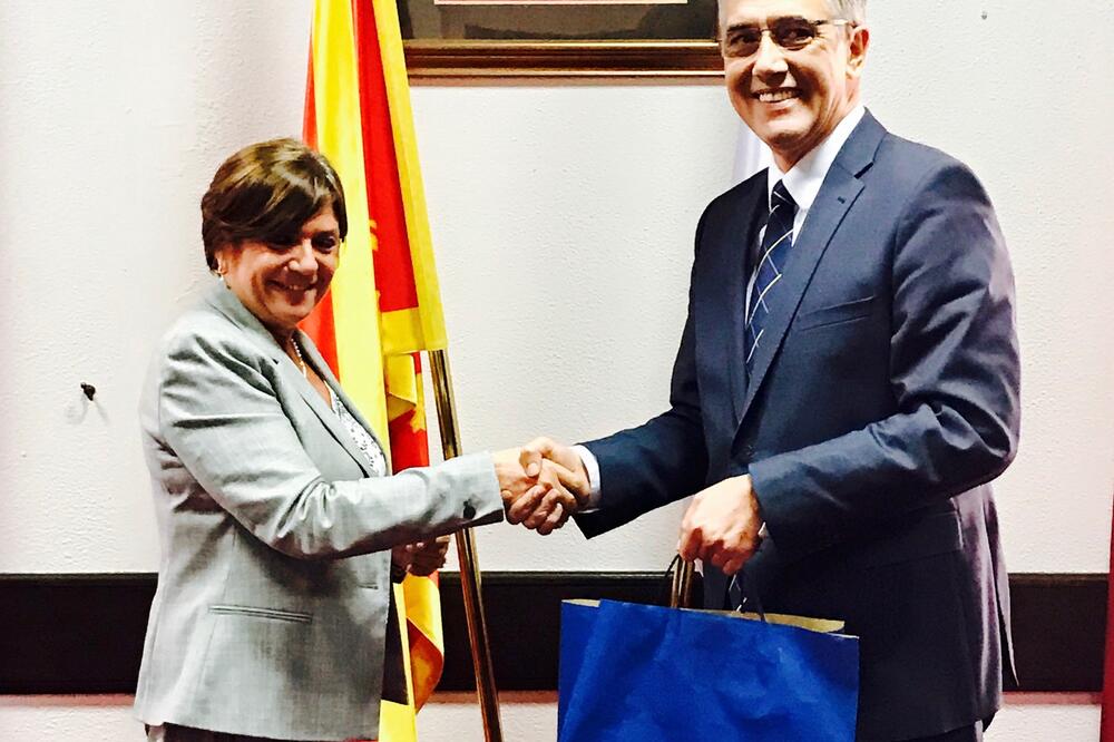 Kristin Tudik, Aleksandar Stjepčević, Foto: Opština Kotor