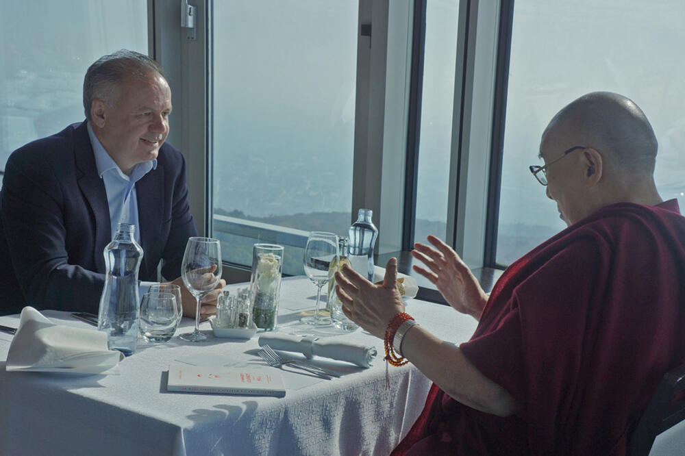 Andrej Kiska, Dalaj lama, Foto: Http://www.dalailama.com