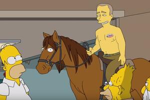 Watch: Putin votes for Trump in "The Simpsons" series