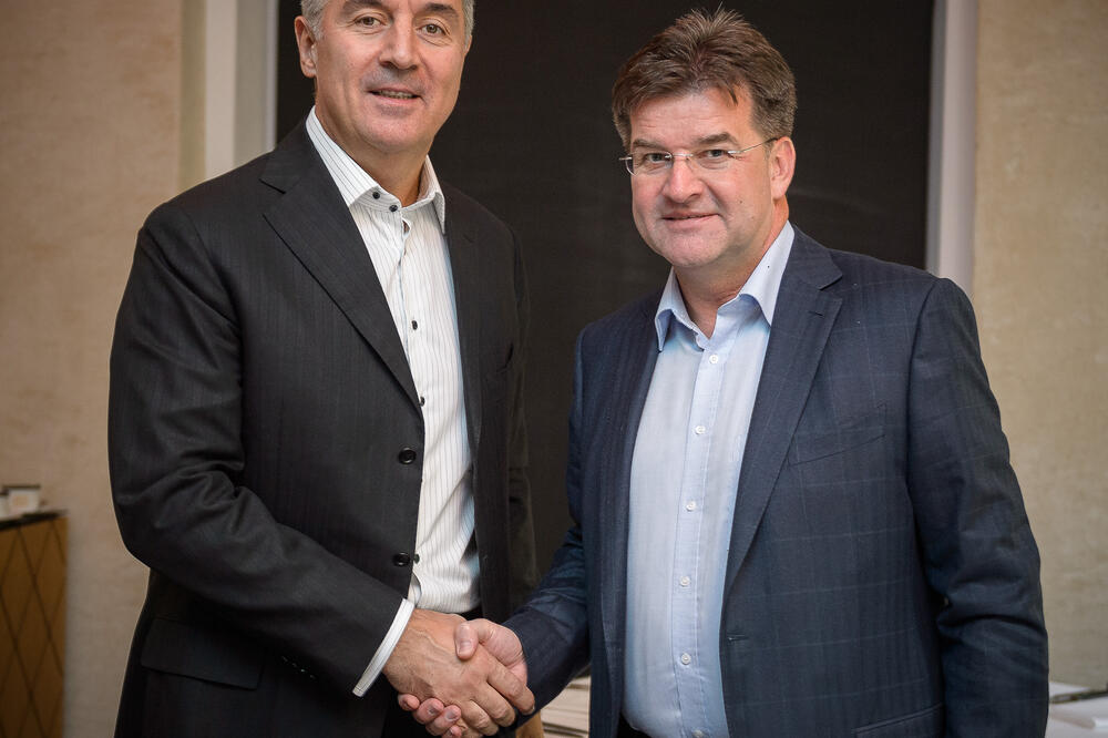 Milo Đukanović, Miroslav Lajčak, Foto: Biro za odnose sa javnošću