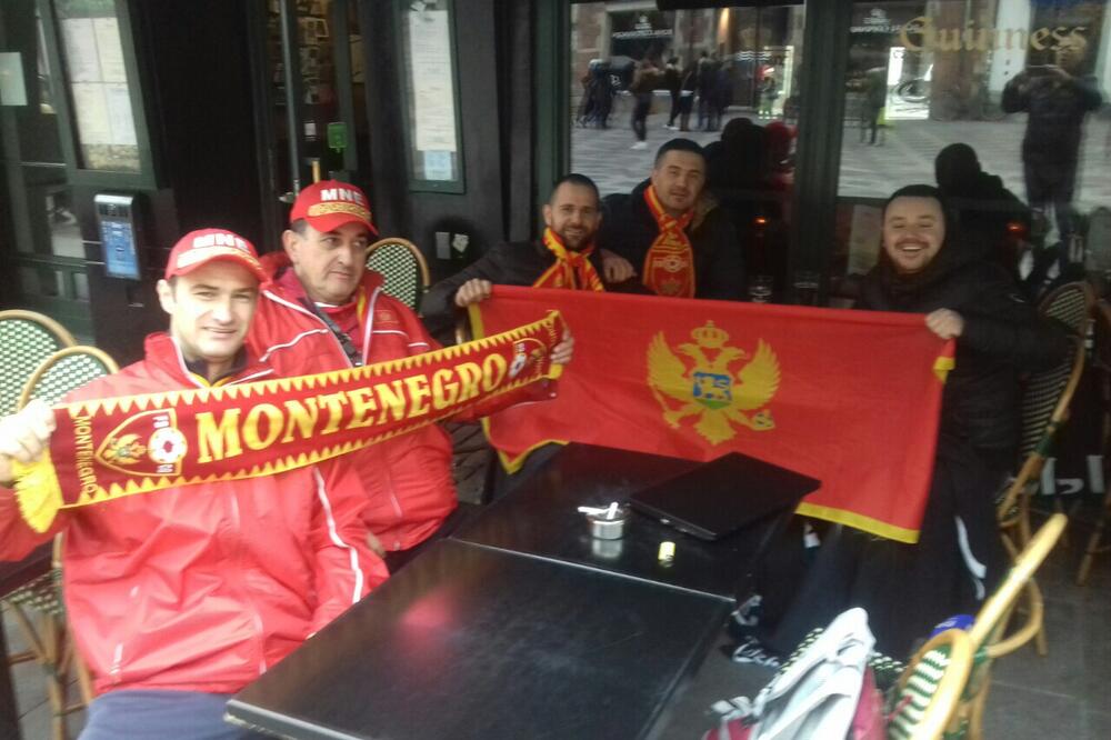 Crnogorski navijači, Foto: Aleksandar Radović