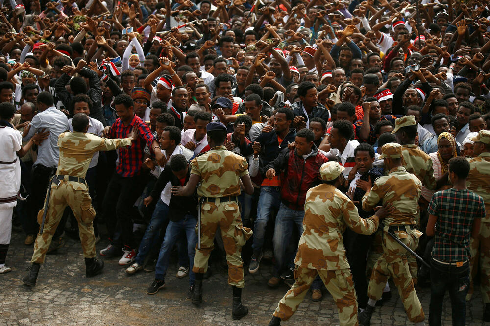 Etiopija antivladin protest, Foto: Reuters