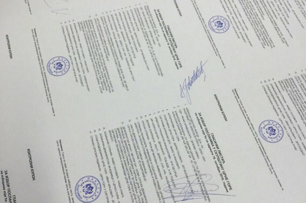 glasački listić, Foto: Nikola Mugoša