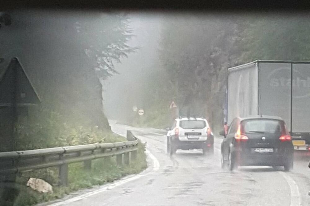 policija put Podgorica - Mojkovac, Foto: Screenshot