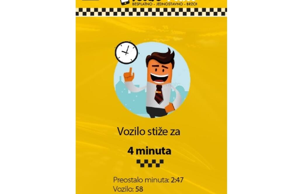 Klik taxi, Foto: Screenshot