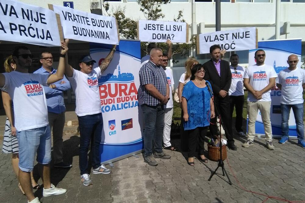 Bura budi Budvu performans, Foto: Koalicija Bura budi Budvu