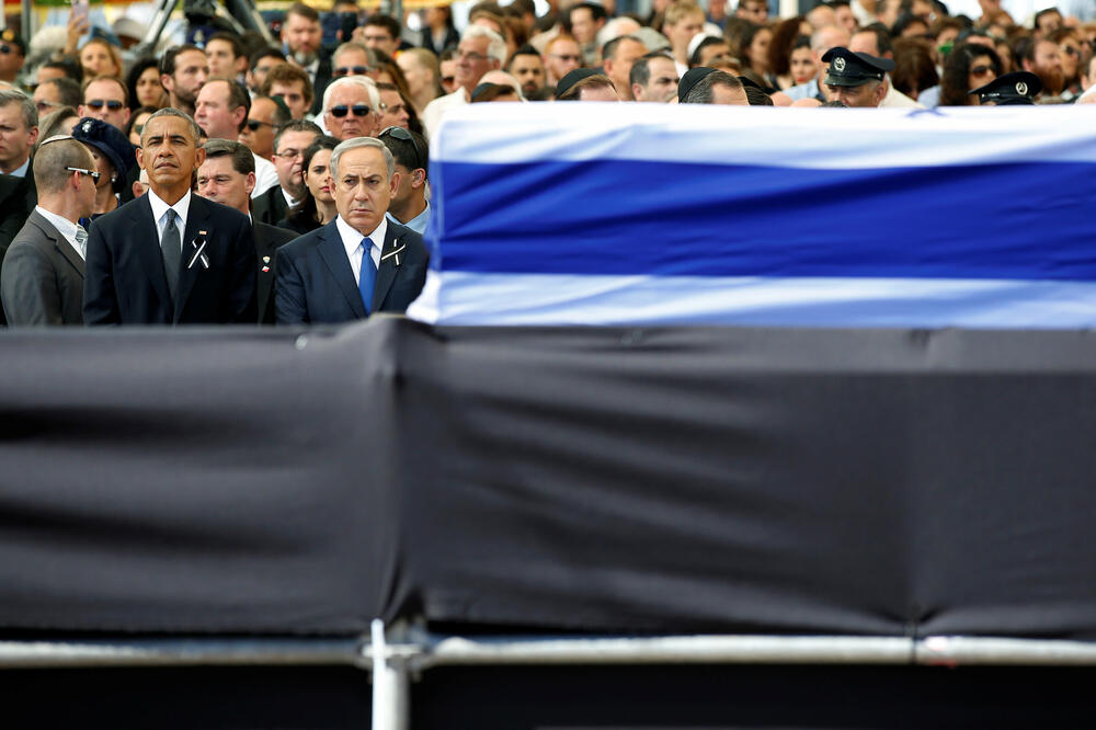 Sahrana Šimona Peresa, Barak Obama, Benjamin Netanjahu, Foto: Reuters