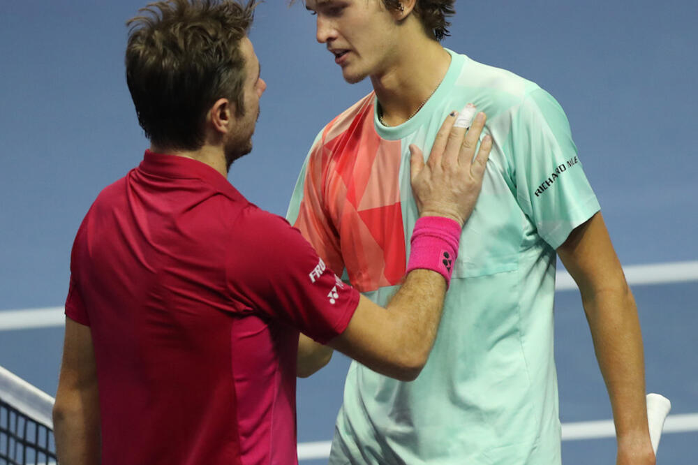 Aleksander Zverev i Stanislas Vavrinka, Foto: Www.sbopen.ru