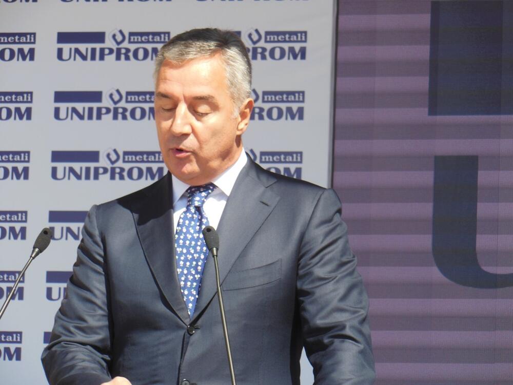 Otvaranje rudokopa Biočki stan, Milo Đukanović