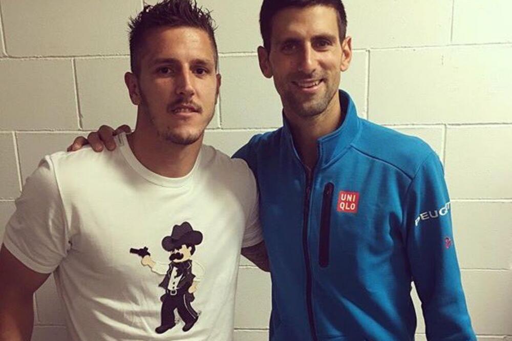 Stevan Jovetić i Novak Đoković, Foto: Twitter