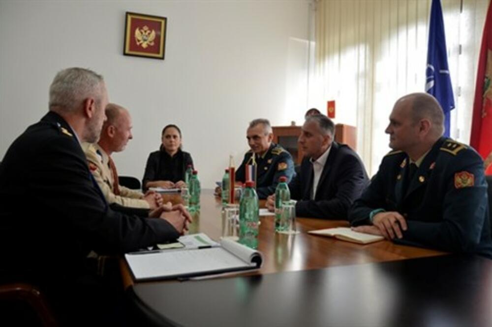 Ivan Mašulović, Robert Verbrug, Teo Plijner, Foto: Ministarstvo odbrane Crne Gore