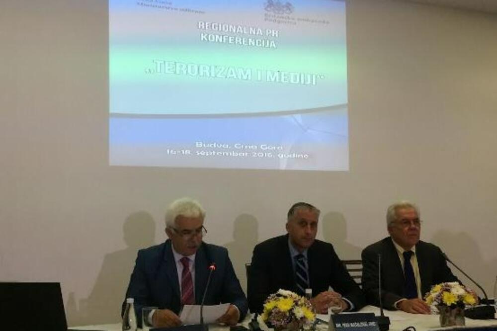 PR konferencija Terorizam i mediji, Foto: Ministarstvo odbrane Crne Gore