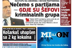 Danas u "Vijestima": Nećemo s partijama gdje su šefovi kriminalnih...