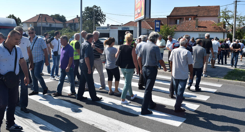 bivši radnici KAP-a blokada